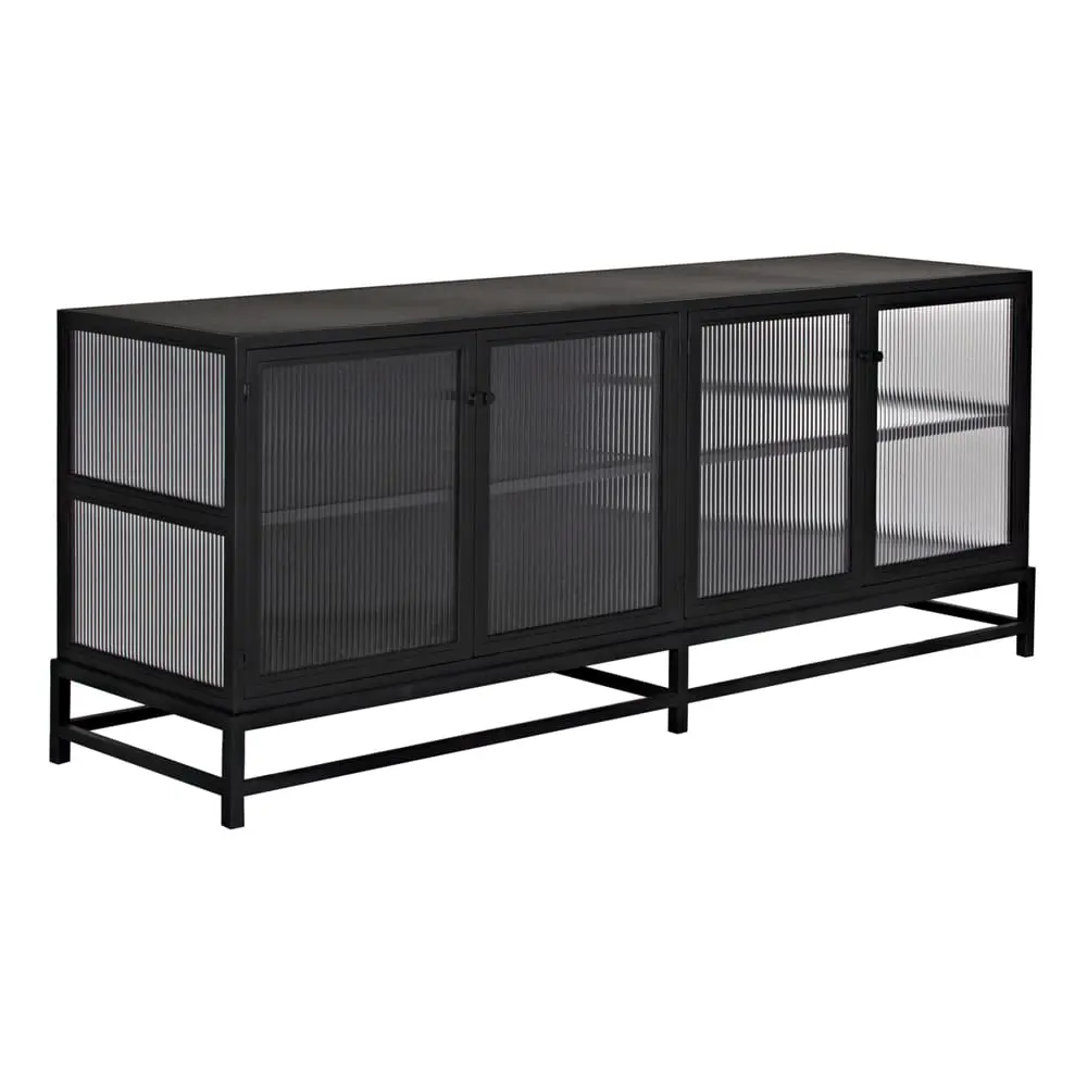 Chandler 4 Door Sideboard, Black Iron