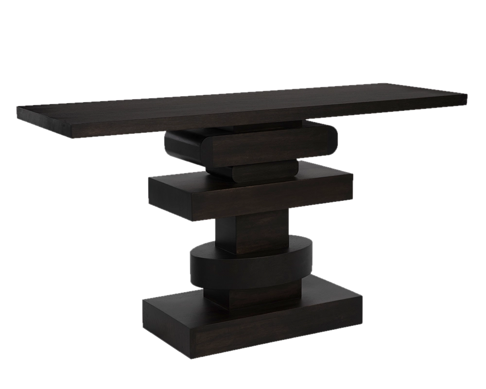 Solange Console, Ebony Walnut
