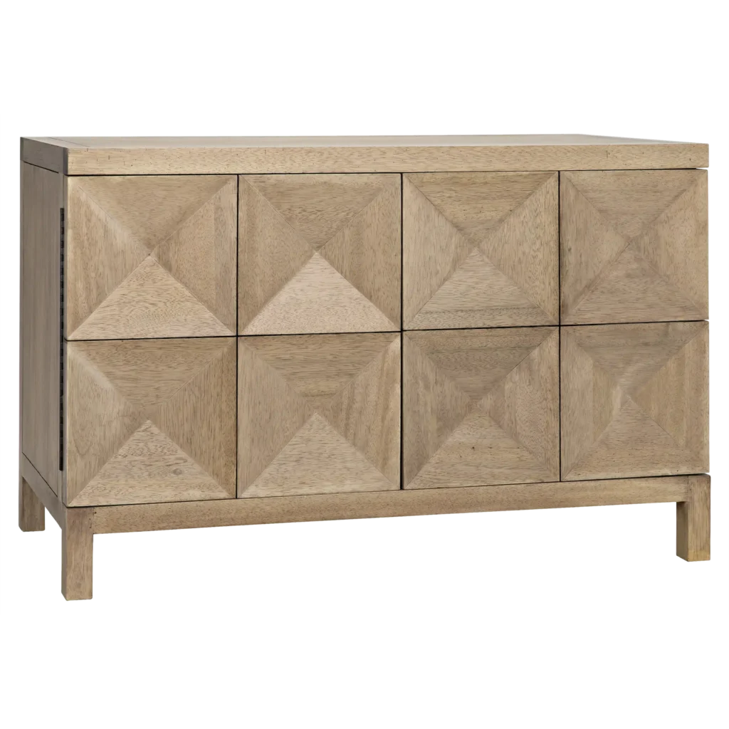 Quadrant 2 Door Sideboard, Washed Walnut - Noir Trading Inc.