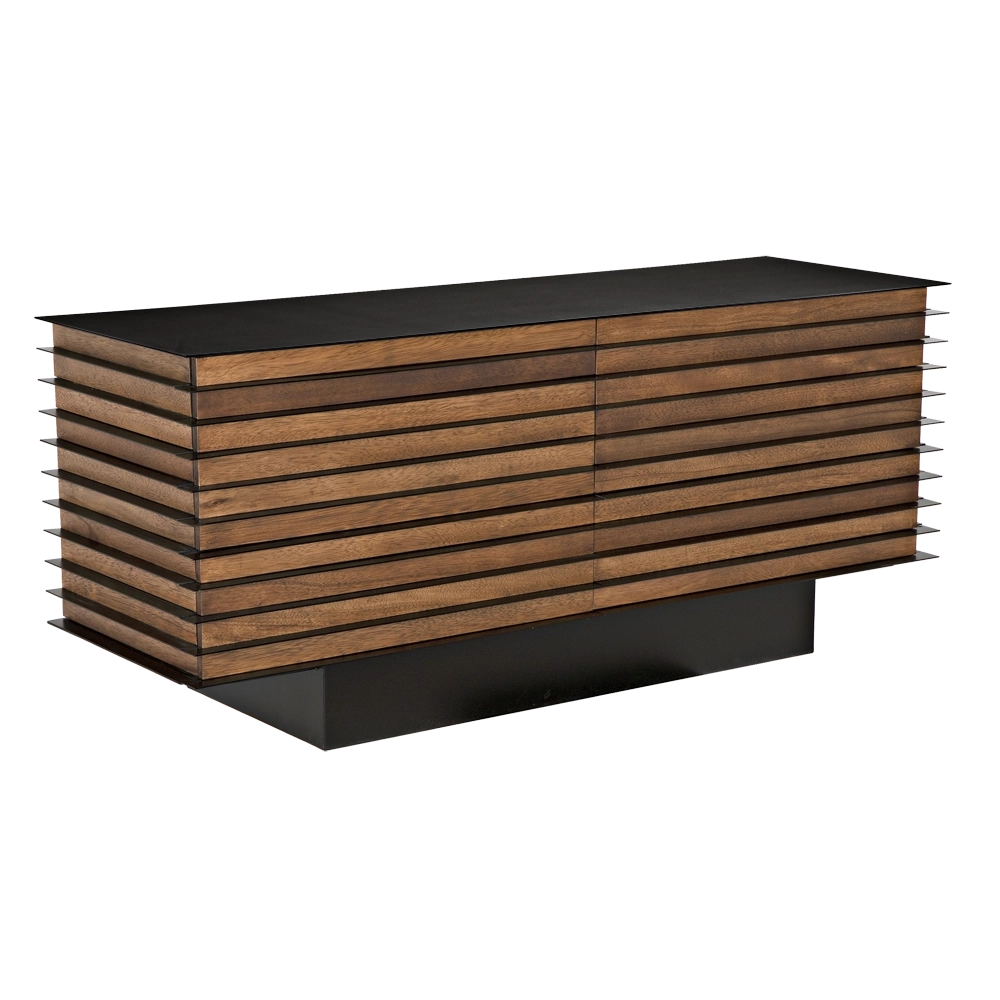Elevation Sideboard, Dark Walnut and Iron