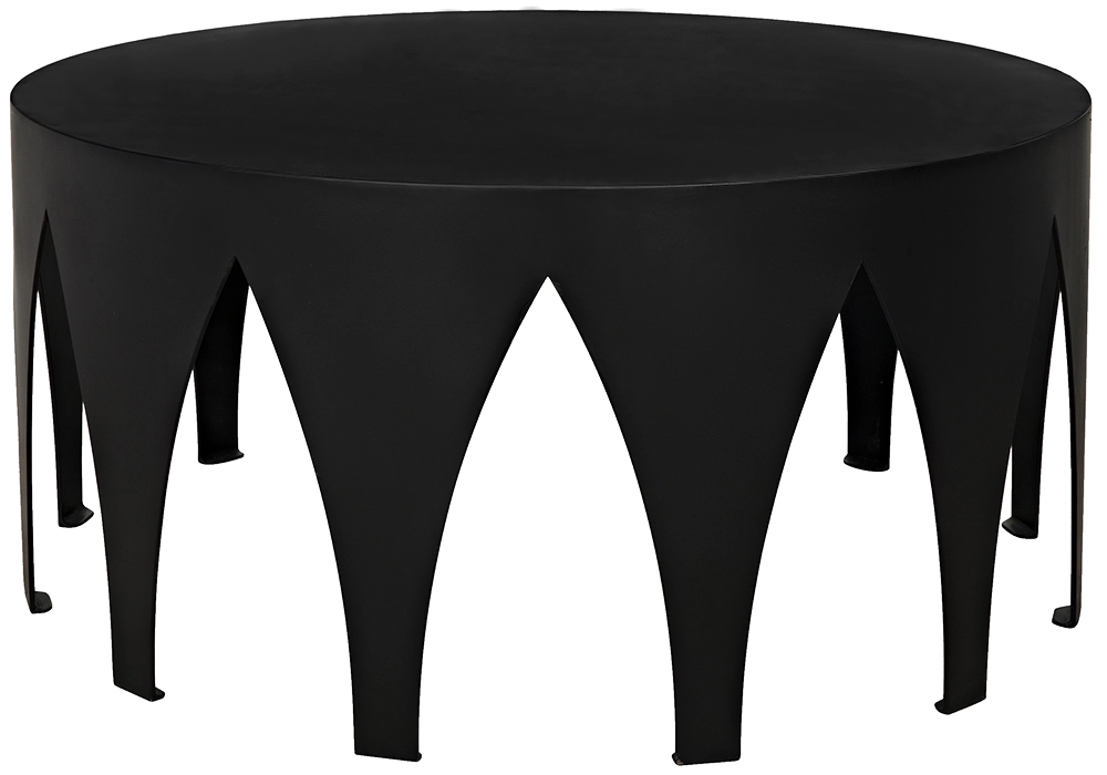 Morocco Coffee Table, Black Iron